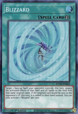 Blizzard (ROTD-EN063) - Rise of the Duelist 1st Edition Rise of the Duelist Yugioh Single  Squirtle Squad Card Shop.