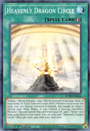 Heavenly Dragon Circle (ROTD-EN066) - Rise of the Duelist 1st Edition Rise of the Duelist Yugioh Single  Squirtle Squad Card Shop.