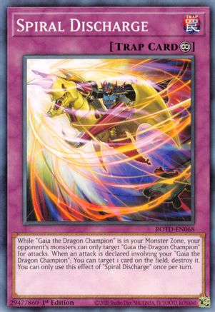 Spiral Discharge (ROTD-EN068) - Rise of the Duelist 1st Edition Rise of the Duelist Yugioh Single  Squirtle Squad Card Shop.