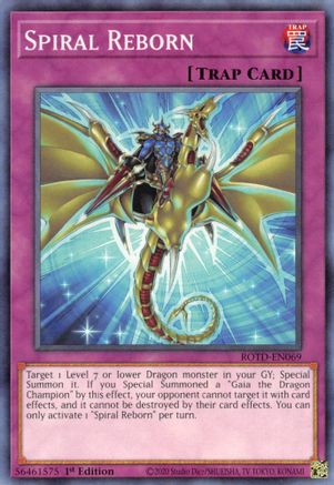 Spiral Reborn (ROTD-EN069) - Rise of the Duelist 1st Edition Rise of the Duelist Yugioh Single  Squirtle Squad Card Shop.