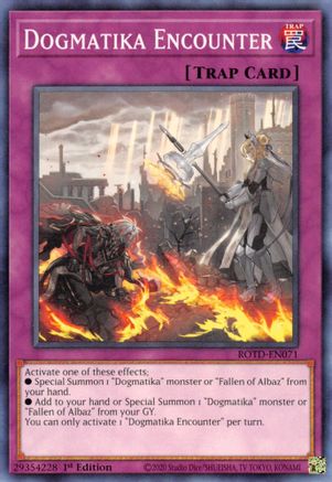 Dogmatika Encounter (ROTD-EN071) - Rise of the Duelist 1st Edition Rise of the Duelist Yugioh Single  Squirtle Squad Card Shop.