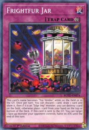 Frightfur Jar (ROTD-EN074) - Rise of the Duelist 1st Edition Rise of the Duelist Yugioh Single  Squirtle Squad Card Shop.