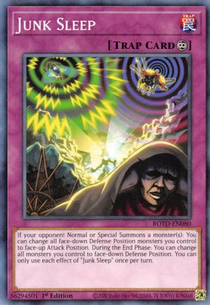 Junk Sleep (ROTD-EN080) - Rise of the Duelist 1st Edition Rise of the Duelist Yugioh Single  Squirtle Squad Card Shop.