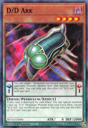 D/D Ark (ROTD-EN084) - Rise of the Duelist 1st Edition Rise of the Duelist Yugioh Single  Squirtle Squad Card Shop.