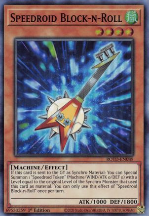 Speedroid Block-n-Roll (ROTD-EN089) - Rise of the Duelist 1st Edition Rise of the Duelist Yugioh Single  Squirtle Squad Card Shop.