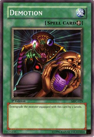 Demotion (MFC-029) - Magician's Force Unlimited Magician's Force Yugioh Single  Squirtle Squad Card Shop.