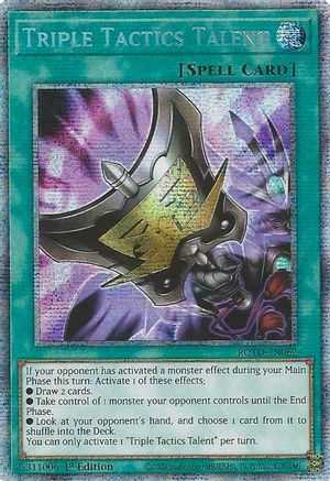 Triple Tactics Talent (Starlight Rare) (ROTD-EN062) - Rise of the Duelist 1st Edition Rise of the Duelist Yugioh Single  Squirtle Squad Card Shop.