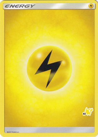Lightning Energy (#43 Pikachu Stamped)  Battle Academy - Promo Battle Academy Pokemon Single  Squirtle Squad Card Shop.