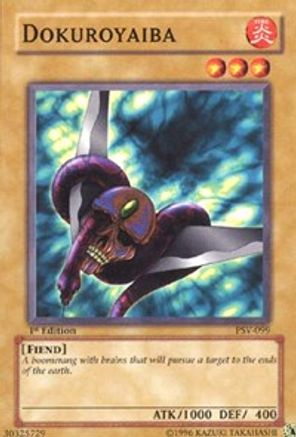 Dokuroyaiba (PSV-099) - Pharaoh's Servant 1st Edition Pharaoh's Servant Yugioh Single  Squirtle Squad Card Shop.