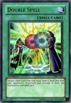 Double Spell (MFC-106) - Magician's Force 1st Edition Magician's Force Yugioh Single  Squirtle Squad Card Shop.