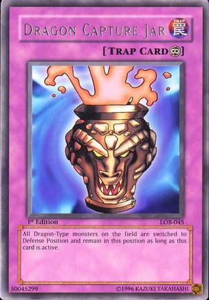 Dragon Capture Jar (LOB-045) - The Legend of Blue Eyes White Dragon Unlimited The Legend of Blue Eyes White Dragon Yugioh Single  Squirtle Squad Card Shop.