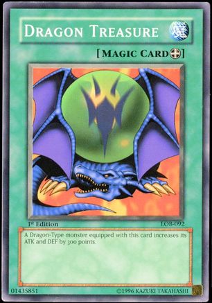 Dragon Treasure (LOB-092) - The Legend of Blue Eyes White Dragon 1st Edition The Legend of Blue Eyes White Dragon Yugioh Single  Squirtle Squad Card Shop.