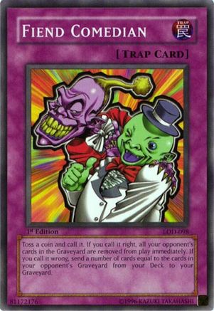 Fiend Comedian (LOD-098) - Legacy of Darkness Unlimited Legacy of Darkness Yugioh Single  Squirtle Squad Card Shop.