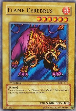 Flame Cerebrus (MRD-111) - Metal Raiders Unlimited Metal Raiders Yugioh Single  Squirtle Squad Card Shop.