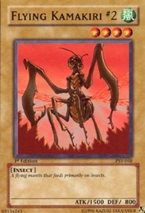 Flying Kamakiri #2 (PSV-048) - Pharaoh's Servant Unlimited Pharaoh's Servant Yugioh Single  Squirtle Squad Card Shop.