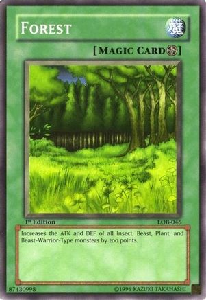 Forest (LOB-046) - The Legend of Blue Eyes White Dragon Unlimited The Legend of Blue Eyes White Dragon Yugioh Single  Squirtle Squad Card Shop.
