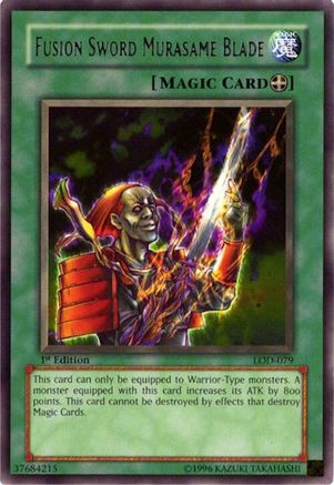 Fusion Sword Murasame Blade (LOD-079) - Legacy of Darkness 1st Edition Legacy of Darkness Yugioh Single  Squirtle Squad Card Shop.