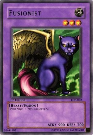 Fusionist (LOB-022) - The Legend of Blue Eyes White Dragon 1st Edition The Legend of Blue Eyes White Dragon Yugioh Single  Squirtle Squad Card Shop.