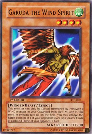 Garuda the Wind Spirit (LON-070) - Labyrinth of Nightmare 1st Edition Labyrinth of Nightmare Yugioh Single  Squirtle Squad Card Shop.