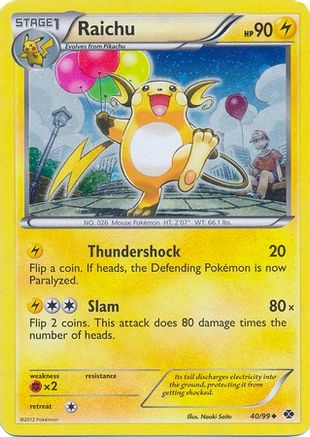 Raichu - 40/99 (Cosmos Holo)/99  - Holofoil Blister Exclusives - Promo Blister Exclusives Pokemon Single  Squirtle Squad Card Shop.