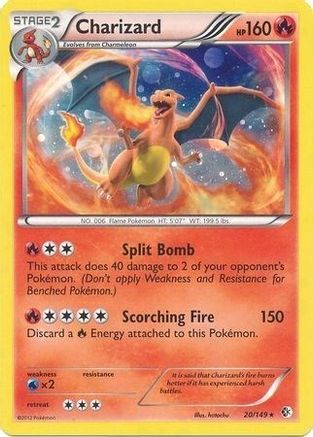 Pokémon TCG – Charizard 20/149 – Cosmos Holo – Boundaries Crossed Blister Promo