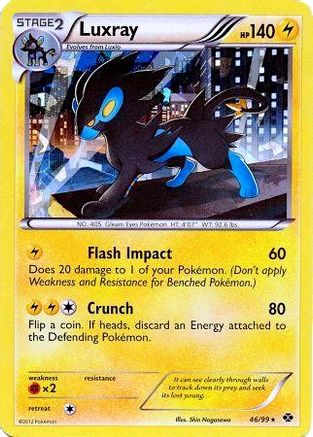 Luxray - 46/99 (Cracked Ice Holo)/99  - Holofoil Blister Exclusives - Promo Blister Exclusives Pokemon Single  Squirtle Squad Card Shop.