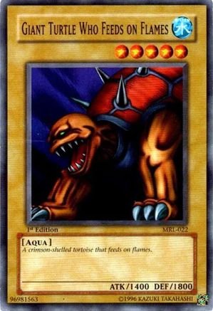 Giant Turtle Who Feeds on Flames (MRL-022) - Magic Ruler 1st Edition Magic Ruler Yugioh Single  Squirtle Squad Card Shop.