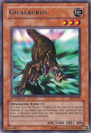 Gilasaurus (LON-071) - Labyrinth of Nightmare 1st Edition Labyrinth of Nightmare Yugioh Single  Squirtle Squad Card Shop.