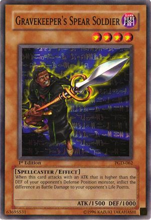 Gravekeeper's Spear Soldier (PGD-062) - Pharaonic Guardian 1st Edition Pharaonic Guardian Yugioh Single  Squirtle Squad Card Shop.