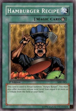 Hamburger Recipe (MRL-063) - Magic Ruler 1st Edition Magic Ruler Yugioh Single  Squirtle Squad Card Shop.
