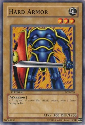 Hard Armor (LOB-074) - The Legend of Blue Eyes White Dragon Unlimited The Legend of Blue Eyes White Dragon Yugioh Single  Squirtle Squad Card Shop.