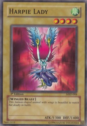 Harpie Lady (Original Artwork) (MRD-008) - Metal Raiders Unlimited Metal Raiders Yugioh Single  Squirtle Squad Card Shop.