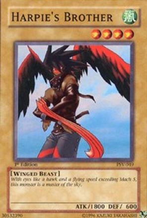 Harpie's Brother (PSV-049) - Pharaoh's Servant 1st Edition Pharaoh's Servant Yugioh Single  Squirtle Squad Card Shop.