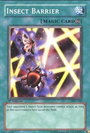 Insect Barrier (PSV-102) - Pharaoh's Servant 1st Edition Pharaoh's Servant Yugioh Single  Squirtle Squad Card Shop.