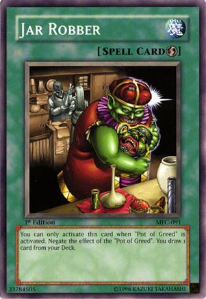Jar Robber (MFC-091) - Magician's Force 1st Edition Magician's Force Yugioh Single  Squirtle Squad Card Shop.