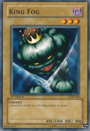 King Fog (LOB-036) - The Legend of Blue Eyes White Dragon Unlimited The Legend of Blue Eyes White Dragon Yugioh Single  Squirtle Squad Card Shop.