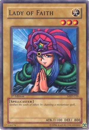 Lady of Faith (MRD-119) - Metal Raiders 1st Edition Metal Raiders Yugioh Single  Squirtle Squad Card Shop.