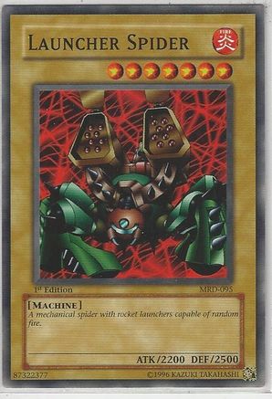 Launcher Spider (MRD-095) - Metal Raiders 1st Edition Metal Raiders Yugioh Single  Squirtle Squad Card Shop.