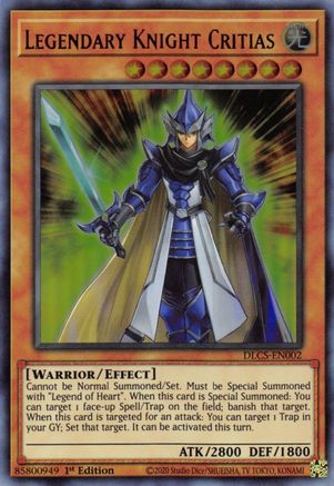 Legendary Knight Critias (DLCS-EN002) - Dragons of Legend: The Complete Series 1st Edition Dragons of Legend: The Complete Series Yugioh Single  Squirtle Squad Card Shop.