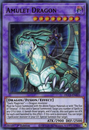 Amulet Dragon (DLCS-EN005) - Dragons of Legend: The Complete Series 1st Edition Dragons of Legend: The Complete Series Yugioh Single  Squirtle Squad Card Shop.