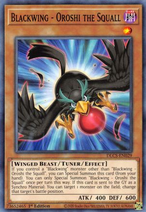 Blackwing - Oroshi the Squall (DLCS-EN029) - Dragons of Legend: The Complete Series 1st Edition Dragons of Legend: The Complete Series Yugioh Single  Squirtle Squad Card Shop.