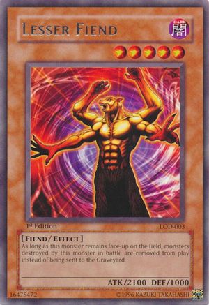Lesser Fiend (LOD-003) - Legacy of Darkness 1st Edition Legacy of Darkness Yugioh Single  Squirtle Squad Card Shop.