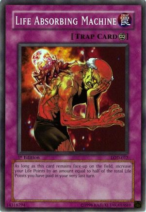 Life Absorbing Machine (LOD-012) - Legacy of Darkness 1st Edition Legacy of Darkness Yugioh Single  Squirtle Squad Card Shop.
