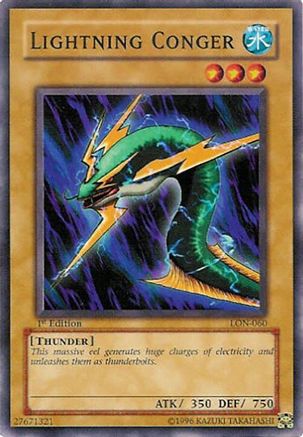 Lightning Conger (LON-060) - Labyrinth of Nightmare 1st Edition Labyrinth of Nightmare Yugioh Single  Squirtle Squad Card Shop.