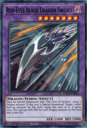 Red-Eyes Black Dragon Sword (DLCS-EN063) - Dragons of Legend: The Complete Series 1st Edition Dragons of Legend: The Complete Series Yugioh Single  Squirtle Squad Card Shop.