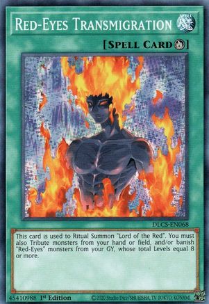 Red-Eyes Transmigration (DLCS-EN068) - Dragons of Legend: The Complete Series 1st Edition Dragons of Legend: The Complete Series Yugioh Single  Squirtle Squad Card Shop.