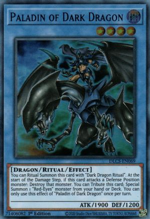 Paladin of Dark Dragon (DLCS-EN069) - Dragons of Legend: The Complete Series 1st Edition Dragons of Legend: The Complete Series Yugioh Single  Squirtle Squad Card Shop.