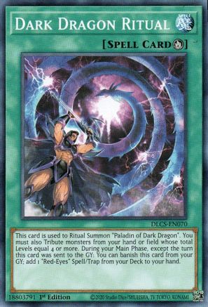 Dark Dragon Ritual (DLCS-EN070) - Dragons of Legend: The Complete Series 1st Edition Dragons of Legend: The Complete Series Yugioh Single  Squirtle Squad Card Shop.