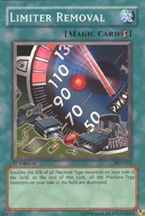 Limiter Removal (PSV-064) - Pharaoh's Servant Unlimited Pharaoh's Servant Yugioh Single  Squirtle Squad Card Shop.