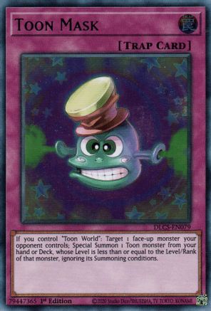 Toon Mask (DLCS-EN079) - Dragons of Legend: The Complete Series 1st Edition Dragons of Legend: The Complete Series Yugioh Single  Squirtle Squad Card Shop.